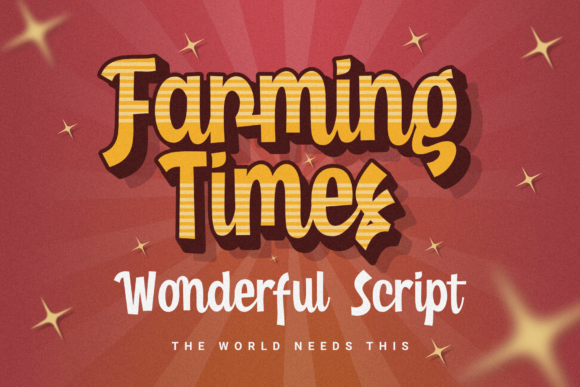 Farming Times Font Poster 1