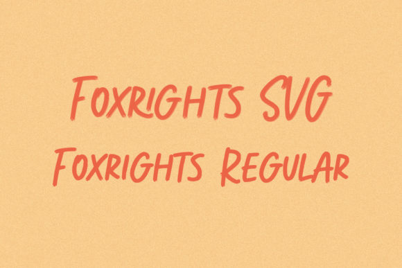 Foxrights Font Poster 10