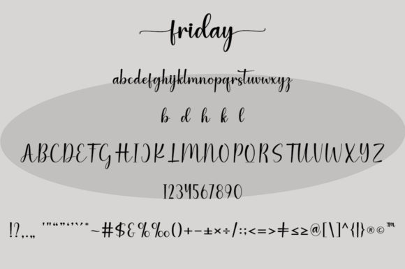 Friday Font Poster 5