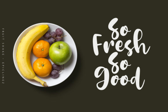 Fruit Shake Font Poster 4