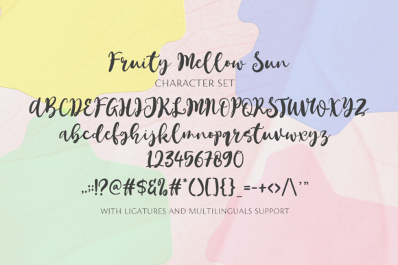 Fruity Mellow Sun Font Poster 2