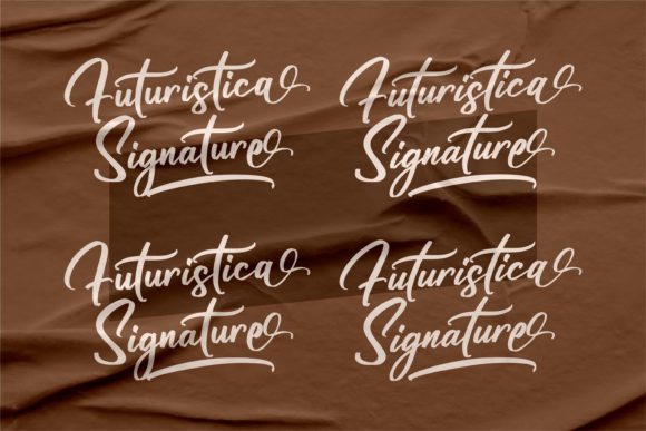 Futuristica Signature Font Poster 2