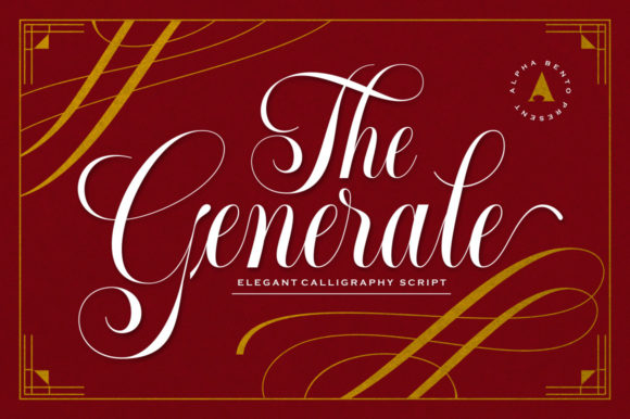 Generale Script Font Poster 1