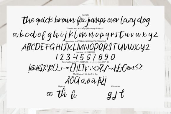 Gilose Font Poster 6