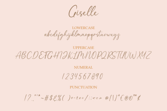 Giselle Font Poster 8