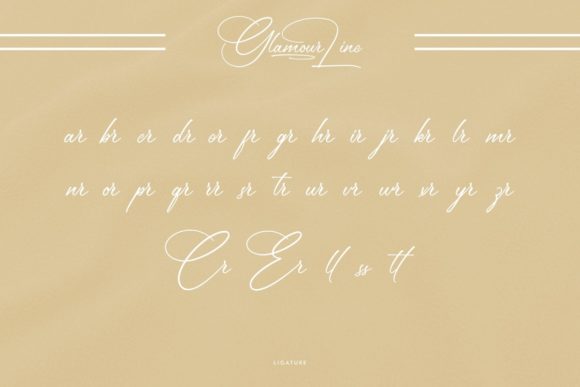 Glamour Line Font Poster 6