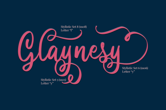 Glaynesy Font Poster 9
