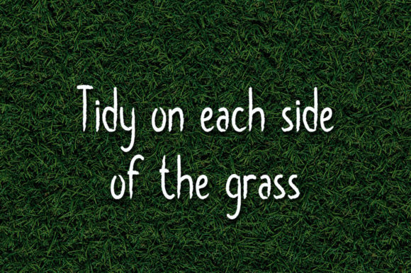 Grass Green Font Poster 3