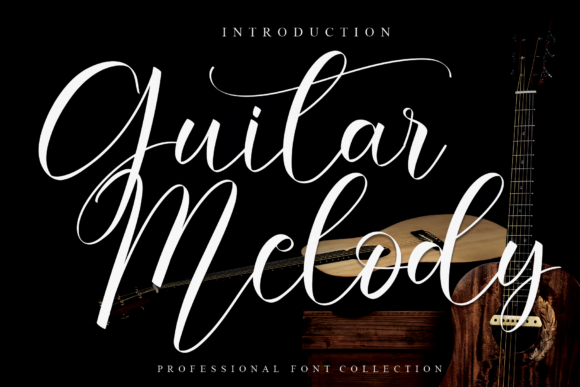 Guitar Melody Font Poster 1