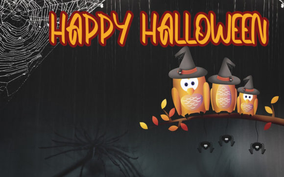 Halloween House Font Poster 3