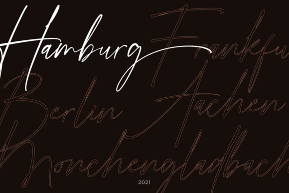 Hamburg Font Poster 2