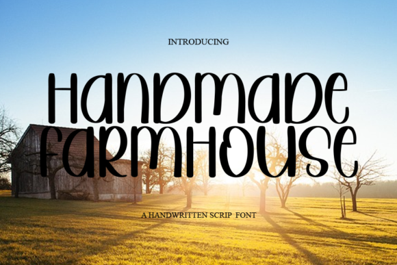 Handmade Farmhouse Font Poster 1