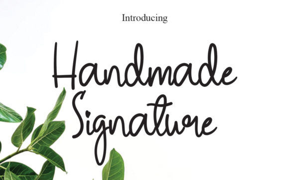 Handmade Signature Font Poster 1