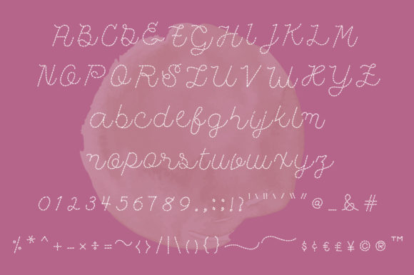 Handstitch Script Font Poster 4