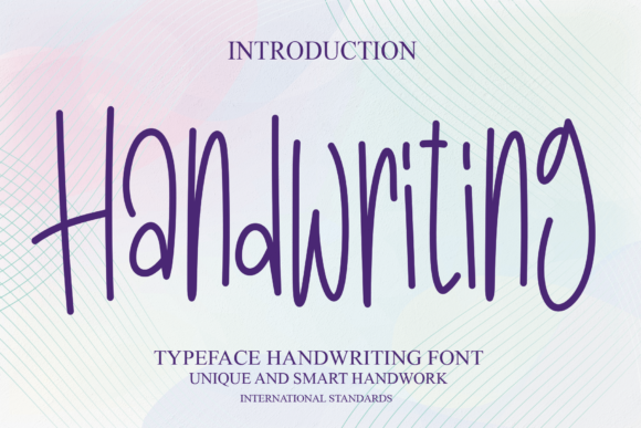 Handwriting Font Poster 1