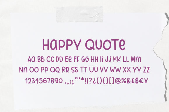 Happy Quote Font Poster 2