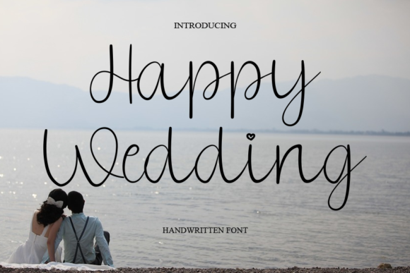 Happy Wedding Font Poster 1