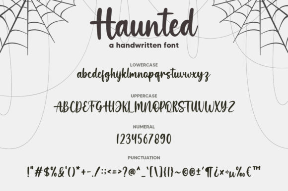 Haunted Font Poster 7