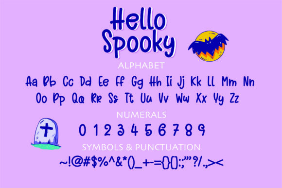 Hello Spooky Font Poster 2