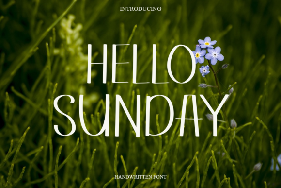 Hello Sunday Font Poster 1