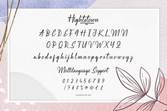 Hightstown Font Poster 4