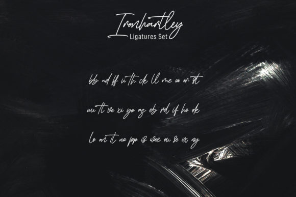 Ironhartley Script Font Poster 9