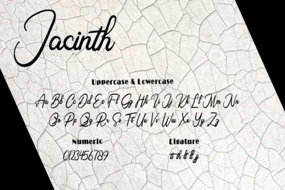 Jacinth Font Poster 9