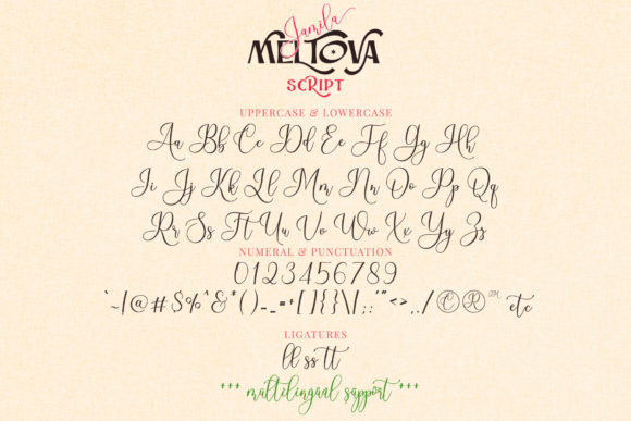 Jamila Meltova Font Poster 9