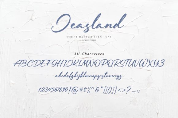 Jeasland Script Font Poster 9