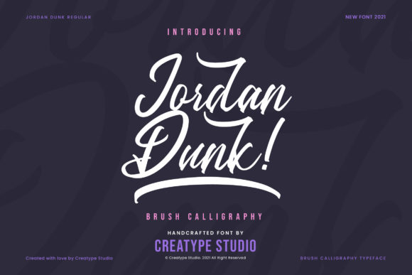 Jordan Dunk Font