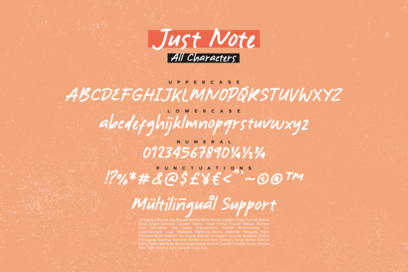 Just Note Font Poster 11