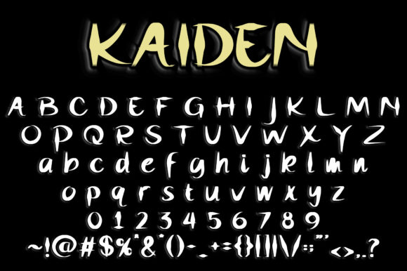 Kaiden Font Poster 2