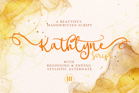 Kathlyn Script Font Poster 1