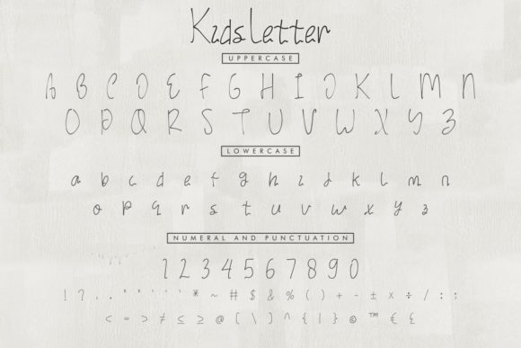 Kids Letter Font Poster 3