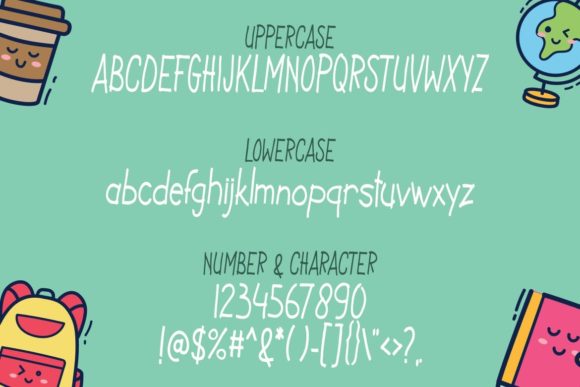 Kids Note Font Poster 2