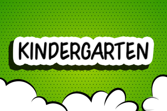 Kindergarten Font Poster 1