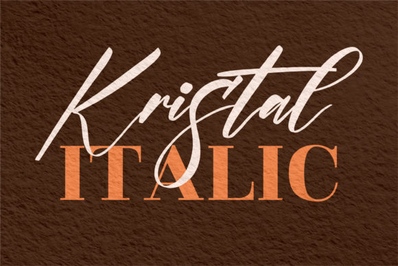 Kristal Font Poster 2