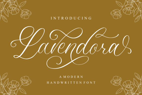 Lavendora Font Poster 1