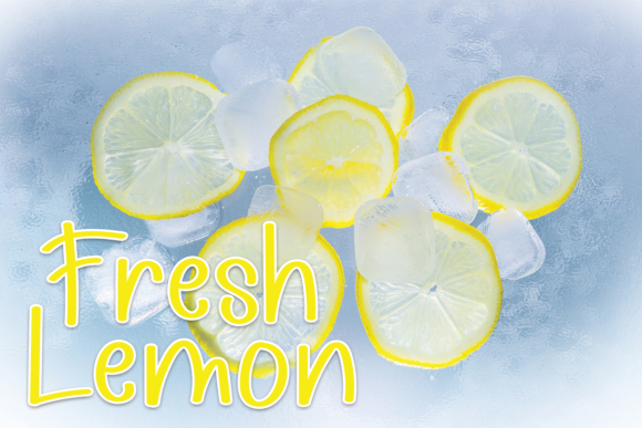 Lemon Tea Font Poster 2