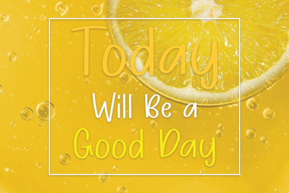 Lemon Tea Font Poster 3