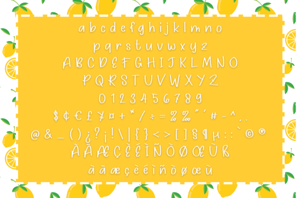 Lemon Tea Font Poster 4