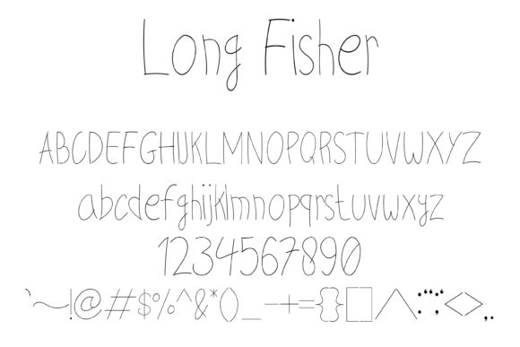 Long Fisher Font Poster 5