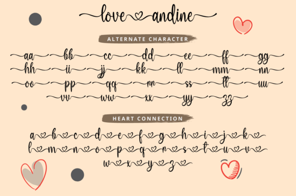 Love Andine Font Poster 6