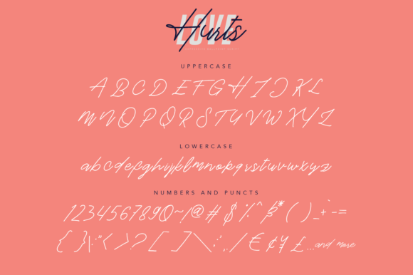 Love Hurts Font Poster 5