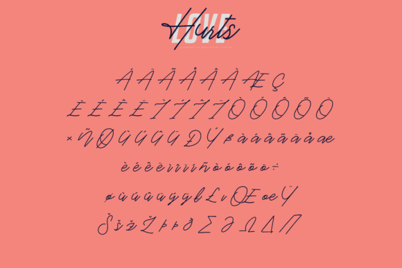 Love Hurts Font Poster 6