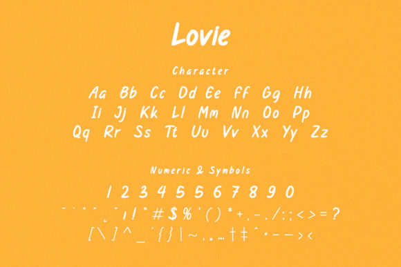 Lovie Font Poster 7