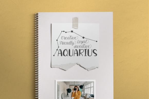 Loyal Aquarius Duo Font Poster 4