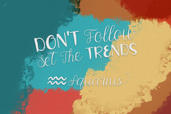 Loyal Aquarius Duo Font Poster 5