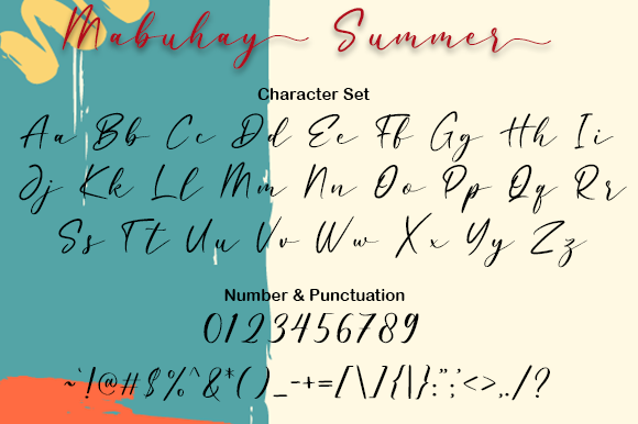 Mabuhay Summer Font Poster 3