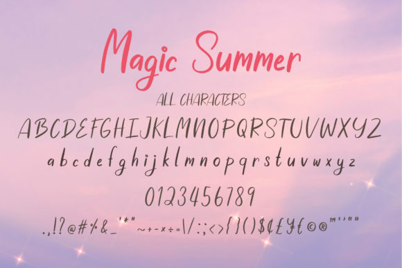 Magic Summer Font Poster 8